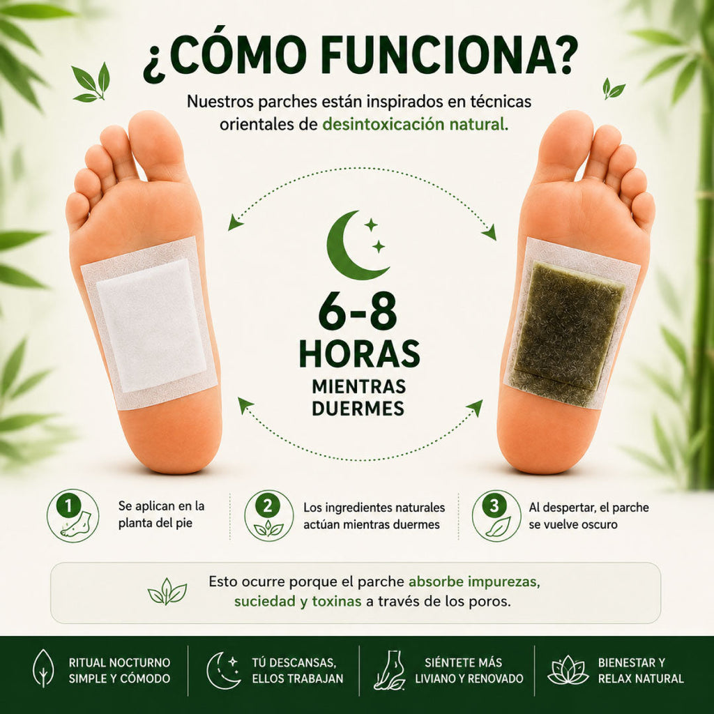 Beneficios y características de los parches Kinoki