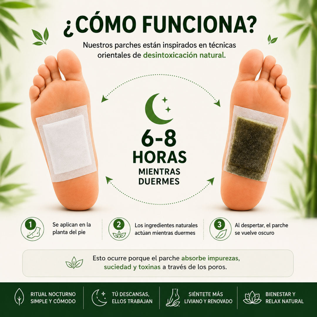 Beneficios y características de los parches Kinoki