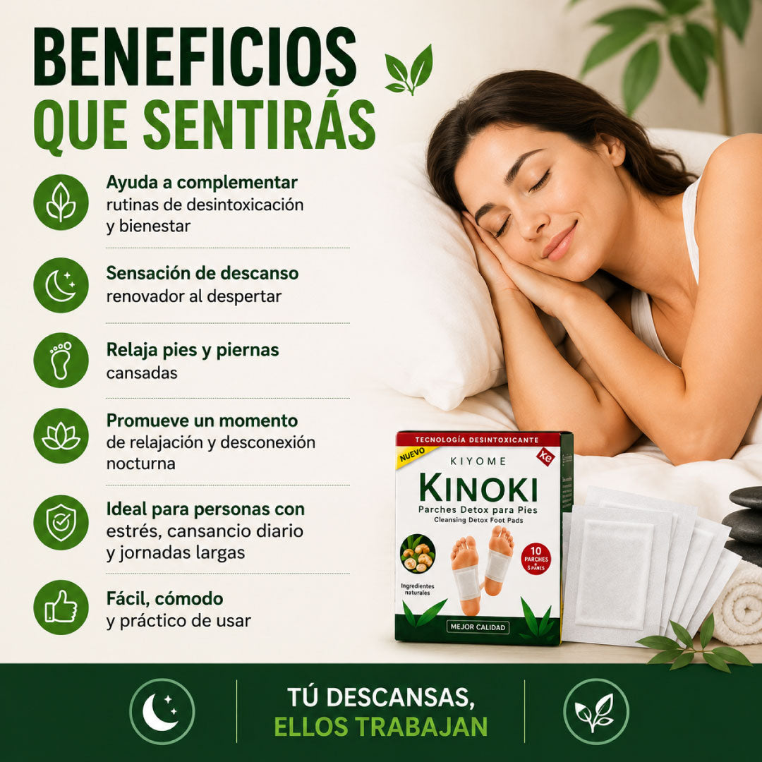 Cómo colocar los parches Kinoki antes de dormir