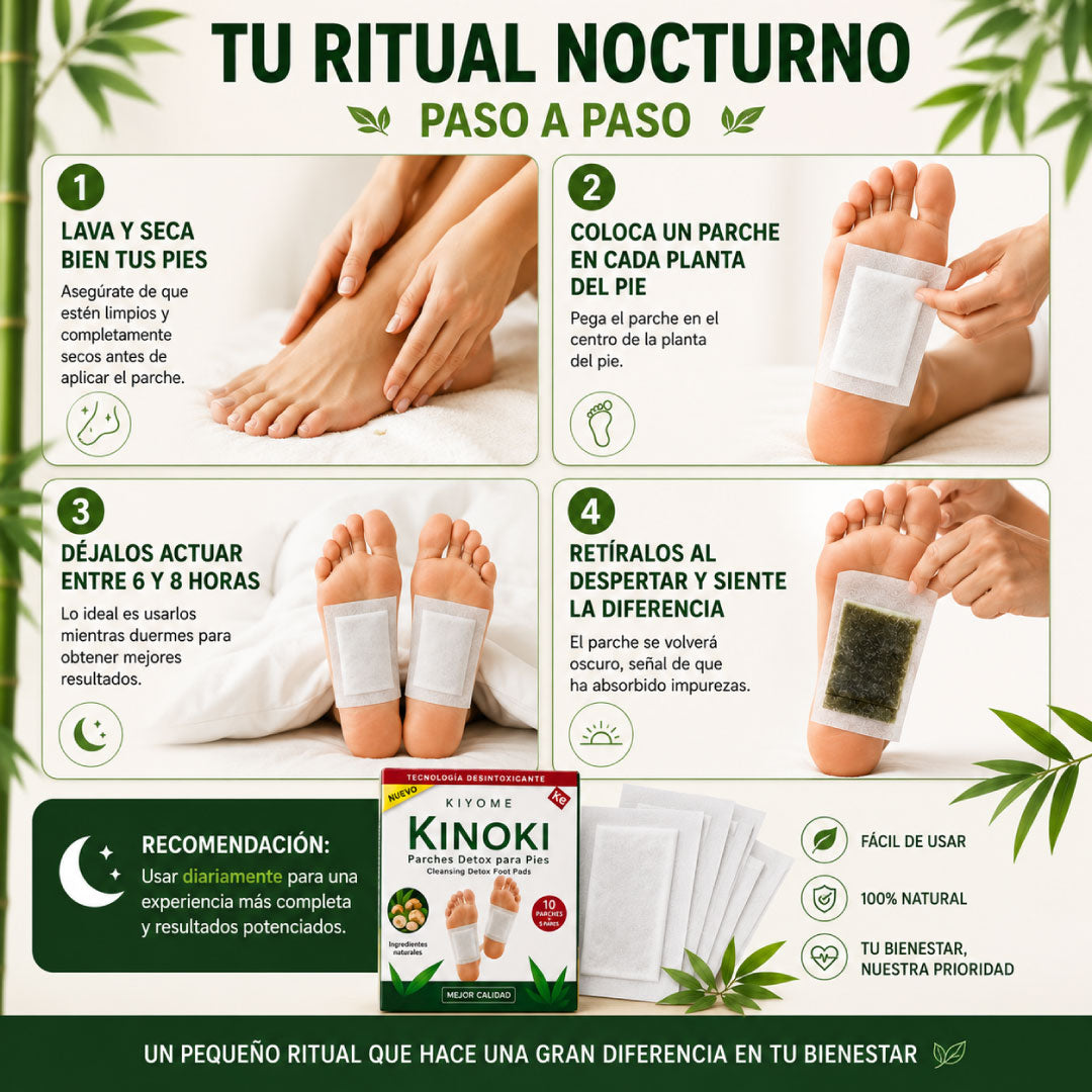 Pack de parches Kinoki con pago al recibir