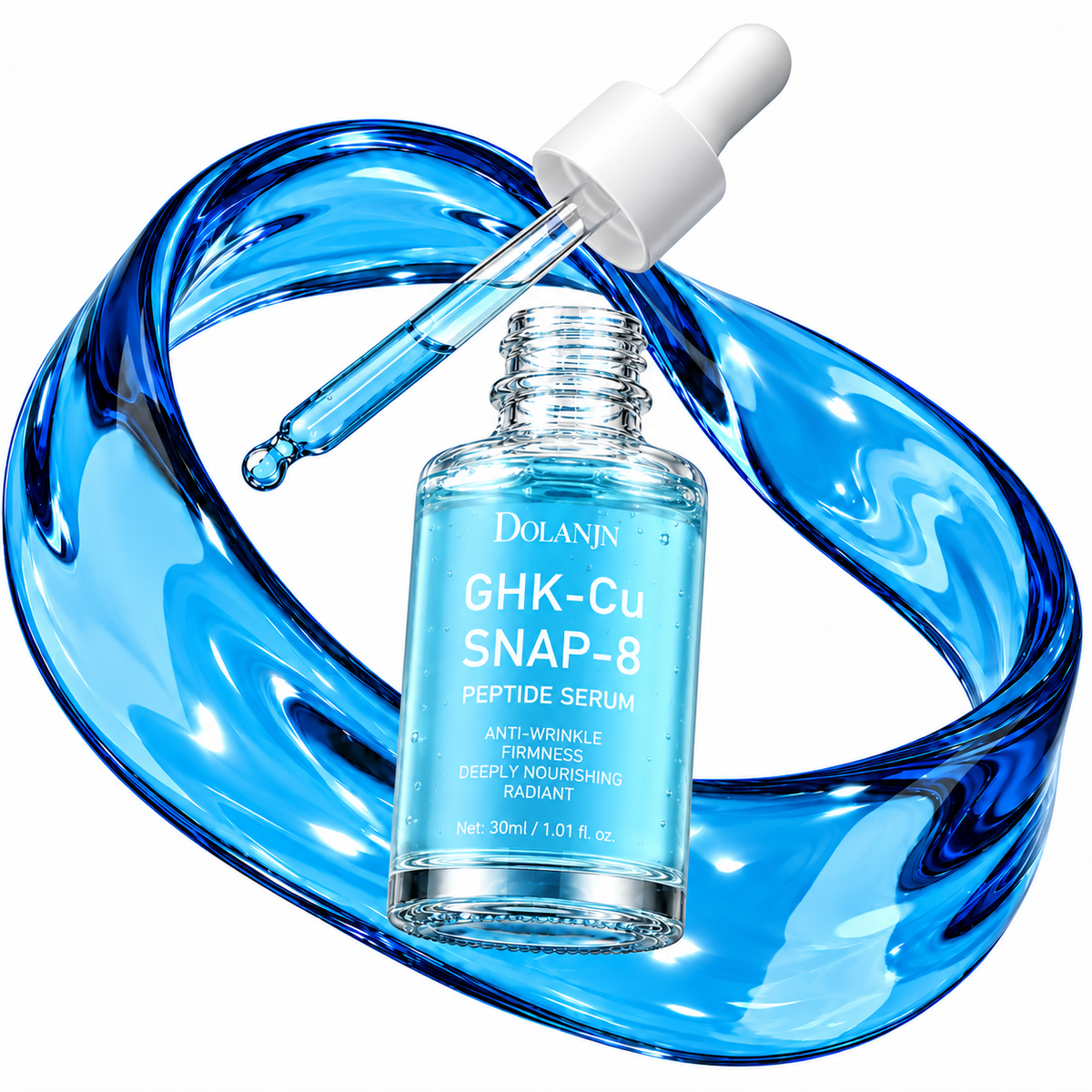 Sérum DOLANJN GHK-Cu SNAP-8 en espiral de sérum azul