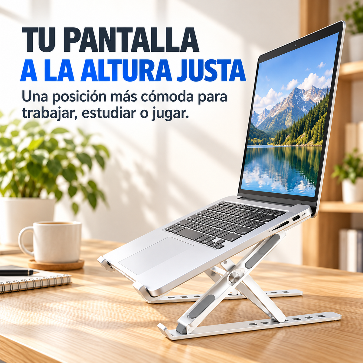 Soporte para notebook — comodidad y altura